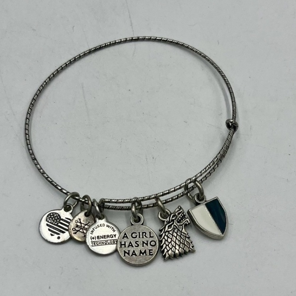 Alex and Ani Game of Thrones Limited Edition Arya Stark charm bangle bracelet